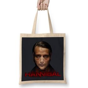Humuts Dragon Hannibal Masked Açık Bej Uzun Saplı Bez Çanta