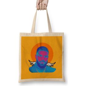 Humuts Drake Ovo Logo Açık Bej Uzun Saplı Bez Çanta