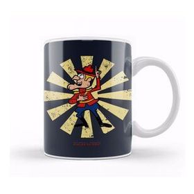Humuts Dudley Do Right Retro Japanese Beyaz Kupa