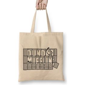 Humuts Dunder Mifflin Paper Company Açık Bej Uzun Saplı Bez Çanta