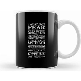 Humuts Dune Fear Quotes Beyaz Kupa