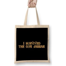 Humuts Dune I Survived The Gom Jabbar Bez Uzun Saplı Açık Bej Rengi Çanta
