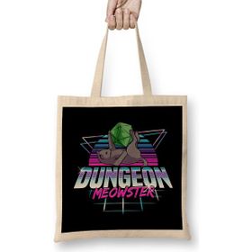 Humuts Dungeon Meowster Cute Cat Gaming Bez Uzun Saplı Açık Bej Rengi Çanta