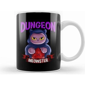 Humuts Dungeon Meowster Cute Funny Gaming Beyaz Kupa