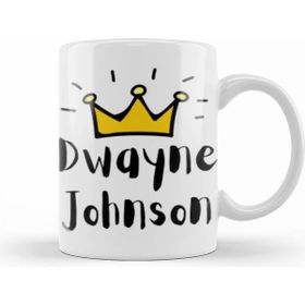 Humuts Dwayne Johnson Artwork Beyaz Kupa