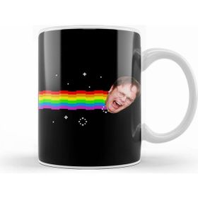 Humuts Dwight Schrute Nyan Cat Office Us Beyaz Kupa