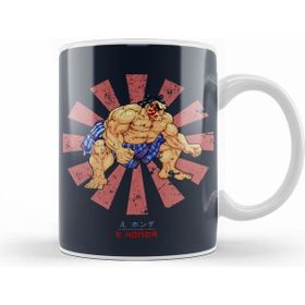 Humuts E Honda Retro Japanese Street Fighter Beyaz Kupa