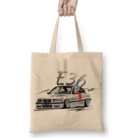 Humuts E36 M3 Lowstyle Skulldriver Açık Bej Uzun Saplı Bez Çanta