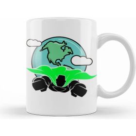 Humuts Earth Day 2021 Superearthman Earth Day Beyaz Kupa