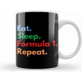 Humuts Eat Sleep Formula 1 Repeat Beyaz Kupa