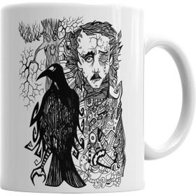 Humuts Edgar Allan Poe Beyaz Kupa