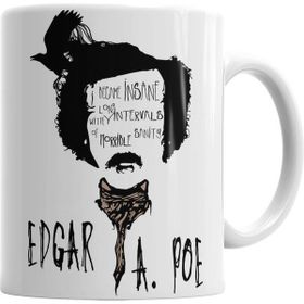 Humuts Edgar Allan Poe Beyaz Kupa