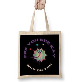 Humuts Eff You See Kay Why Oh You Yoga Lover Bez Uzun Saplı Açık Bej Rengi Çanta