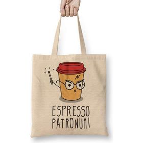 Humuts Ekspresso Patronum Açık Bej Uzun Saplı Bez Çanta