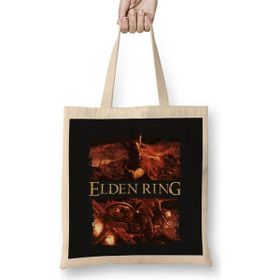 Humuts Elden Ring War Açık Bej Uzun Saplı Bez Çanta