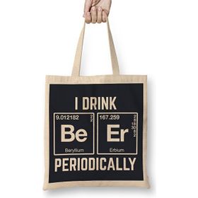 Humuts Element For A Beer Açık Bej Uzun Saplı Bez Çanta