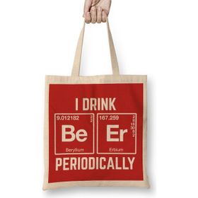 Humuts Element For A Beer Açık Bej Uzun Saplı Bez Çanta