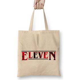 Humuts Eleven Stranger Things 01 Açık Bej Uzun Saplı Bez Çanta