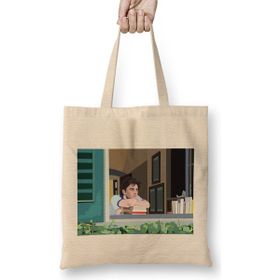 Humuts Elio Call Me By Your Name Açık Bej Uzun Saplı Bez Çanta