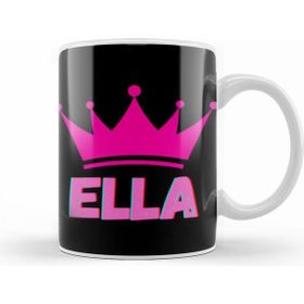 Humuts Ella Name Personalized Custom Vintage Retro Rainbow Style Design Gift Baby Gift For Her Kupa