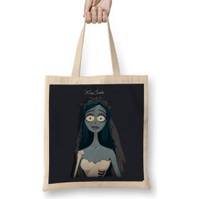 Humuts Emily Corpse Bride Açık Bej Uzun Saplı Bez Çanta