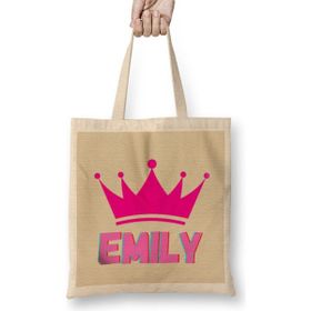 Humuts Emily-Name Personalized Custom - Vintage Retro Rainbow Style Design Gift Baby-Gift For Her Bez Kadın Günlük Çanta