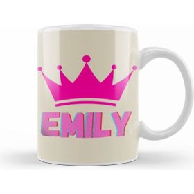 Humuts Emily Name Personalized Custom Vintage Retro Rainbow Style Design Gift Baby Gift For Her Kupa