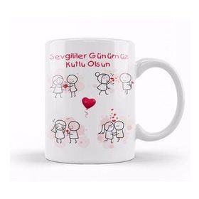 Humuts En Çok Satılan Sevgililer Günü Sevgiliye Hediye Beyaz Kupa