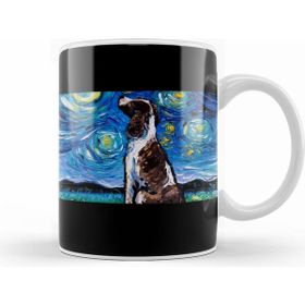 Humuts English Springer Spaniel Starry Night Beyaz Kupa