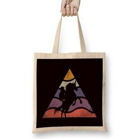 Humuts Equestrian Sport Retro Horse Riding Vintage Cowboy Dressage Uzun Saplı Bez Çanta