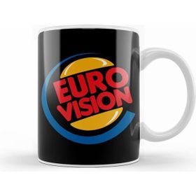 Humuts Eurovision Burger King Logo Beyaz Kupa