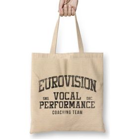 Humuts Eurovision Vocal Coaching Team Açık Bej Uzun Saplı Bez Çanta