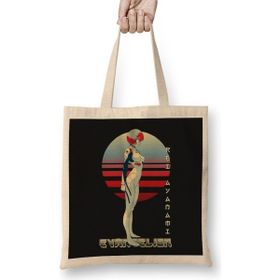 Humuts Evangelion Rei Ayanami Açık Bej Uzun Saplı Bez Çanta