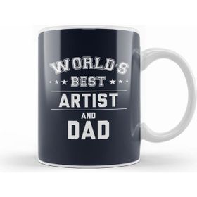 Humuts Fathers Day World's Best Artist And Dad Tasse Kupa