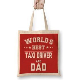 Humuts Fathers Day Worlds Best Biker And Dad Bez Uzun Saplı Açık Bej Rengi Çanta