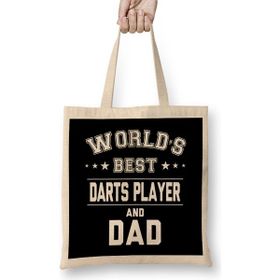 Humuts Fathers Day World's Best Drinker And Dad Bez Uzun Saplı Açık Bej Rengi Çanta