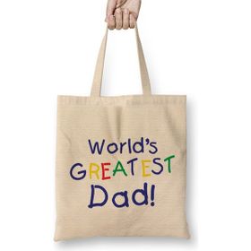 Humuts Fathers Day Worlds Best Sailor And Dad Bez Uzun Saplı Açık Bej Rengi Çanta