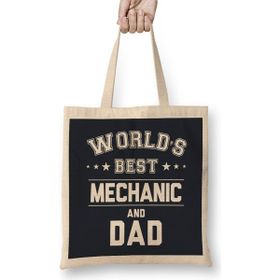 Humuts Fathers Day World's Best Shooter And Dad Bez Uzun Saplı Açık Bej Rengi Çanta