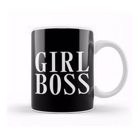 Humuts Feminist Girl Boss Slogan Kupa Bardak