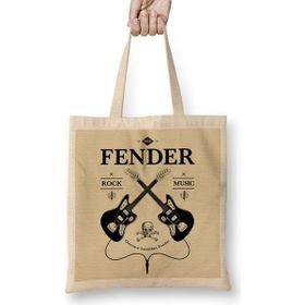 Humuts Fender Guitar 02 Bez Uzun Saplı Açık Bej Rengi Çanta