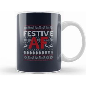 Humuts Festive Af Christmas Knit Pattern Kupa Bardak