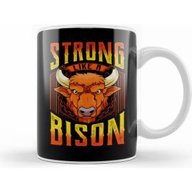 Humuts Fierce Strong Like A Bison Wild Animal Strength Kupa Bardak