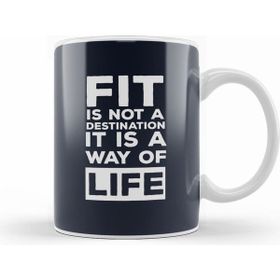 Humuts Fit Is Not A Destination Its A Way Of Life Beyaz Kupa