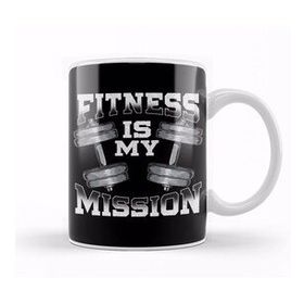 Humuts Fitness Is My Mission Motivated Weightlifting Gym Beyaz Kupa