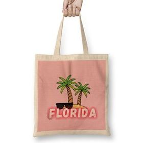 Humuts Florida Vintage Retro Rainbow Uzun Saplı Bez Çanta