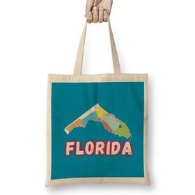 Humuts Florida Vintage Retro Rainbow Uzun Saplı Bez Çanta