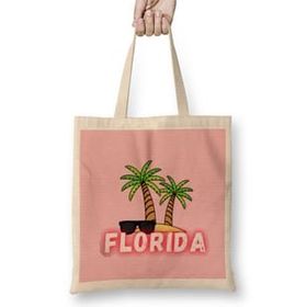Humuts Florida Vintage Retro Rainbow Uzun Saplı Bez Çanta