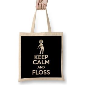 Humuts Flossing Keep Calm And Floss Bez Çanta