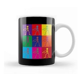 Humuts Flossing Pop Art Skeleton Kupa Bardak
