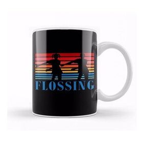 Humuts Flossing Sihouette Kids 80S Sunset Kupa Bardak